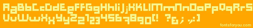 Computer Aid   Dker Font – Yellow Fonts on Orange Background