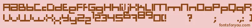 Computer Aid   Light   Dker Font – Brown Fonts on Pink Background