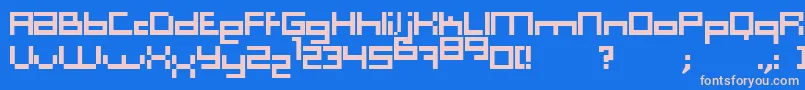 Computer Aid   Light   Dker Font – Pink Fonts on Blue Background