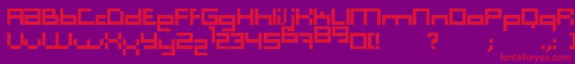 Computer Aid   Light   Dker Font – Red Fonts on Purple Background