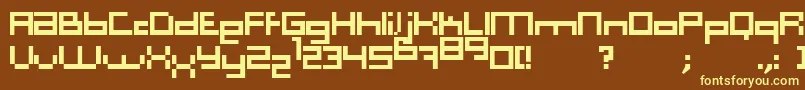 Computer Aid   Light   Dker Font – Yellow Fonts on Brown Background