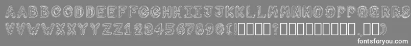 ComputerLove Regular Font – White Fonts on Gray Background