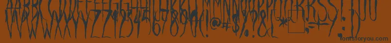 RavenSong Font – Black Fonts on Brown Background