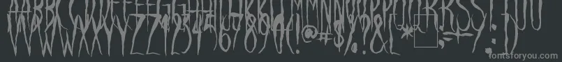 RavenSong Font – Gray Fonts on Black Background