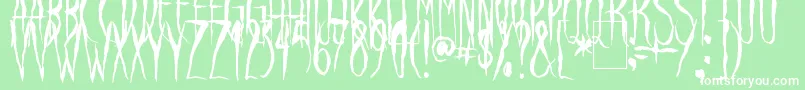 RavenSong Font – White Fonts on Green Background