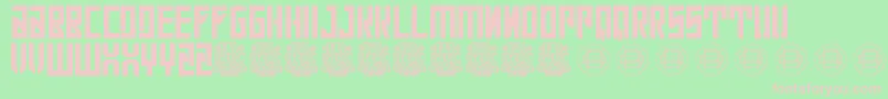 Con Safos Font – Pink Fonts on Green Background