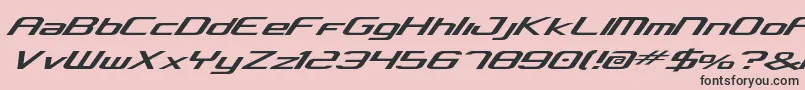 concclassic Font – Black Fonts on Pink Background