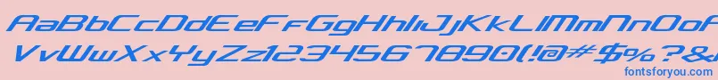 concclassic Font – Blue Fonts on Pink Background