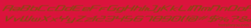 Fonte concclassic – fontes marrons em um fundo vermelho