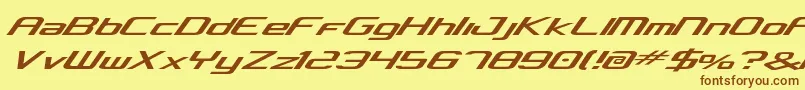 concclassic Font – Brown Fonts on Yellow Background