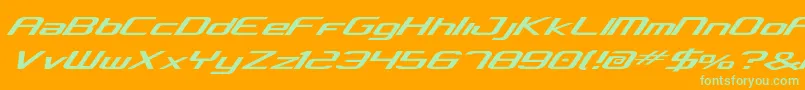 concclassic Font – Green Fonts on Orange Background