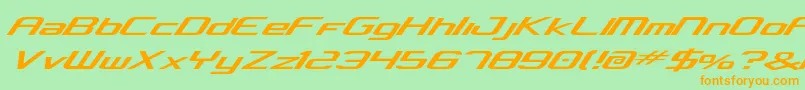 concclassic Font – Orange Fonts on Green Background