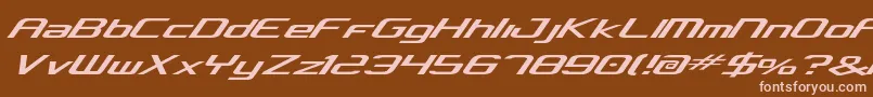 concclassic Font – Pink Fonts on Brown Background
