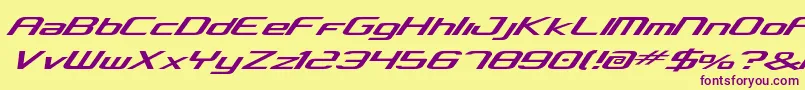 concclassic Font – Purple Fonts on Yellow Background
