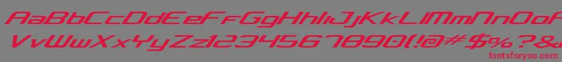 concclassic Font – Red Fonts on Gray Background