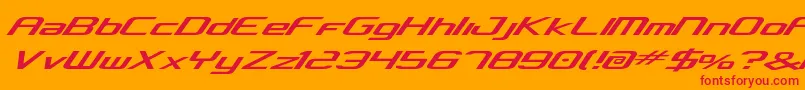 concclassic Font – Red Fonts on Orange Background