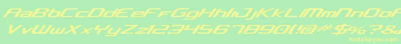 concclassic Font – Yellow Fonts on Green Background