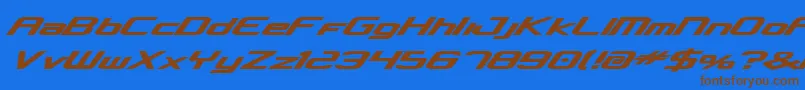 concclassicbold Font – Brown Fonts on Blue Background