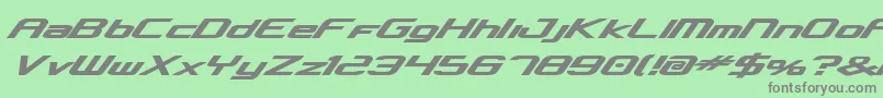 フォントconcclassicbold – 緑の背景に灰色の文字