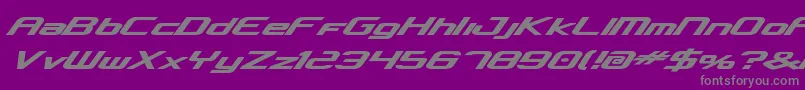 concclassicbold-Schriftart – Graue Schriften auf violettem Hintergrund