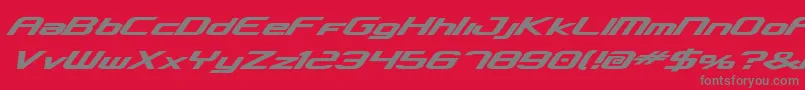 concclassicbold Font – Gray Fonts on Red Background