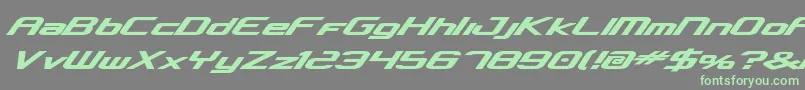 フォントconcclassicbold – 灰色の背景に緑のフォント