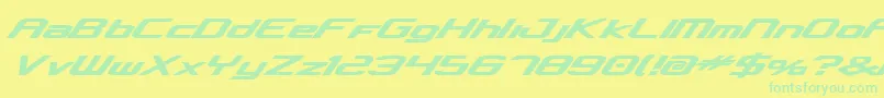 concclassicbold Font – Green Fonts on Yellow Background