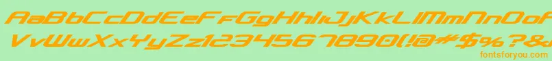 concclassicbold Font – Orange Fonts on Green Background