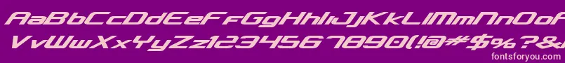 concclassicbold Font – Pink Fonts on Purple Background