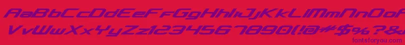concclassicbold Font – Purple Fonts on Red Background