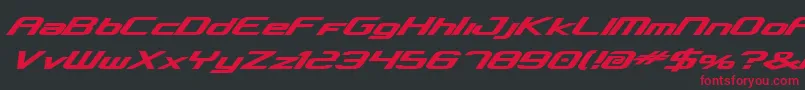concclassicbold Font – Red Fonts on Black Background