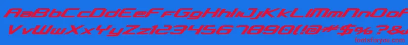 concclassicbold Font – Red Fonts on Blue Background