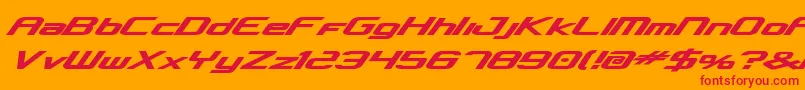 concclassicbold Font – Red Fonts on Orange Background