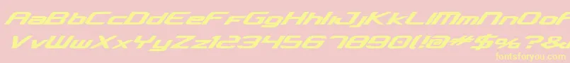 concclassicbold Font – Yellow Fonts on Pink Background