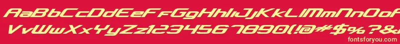 concclassicbold Font – Yellow Fonts on Red Background