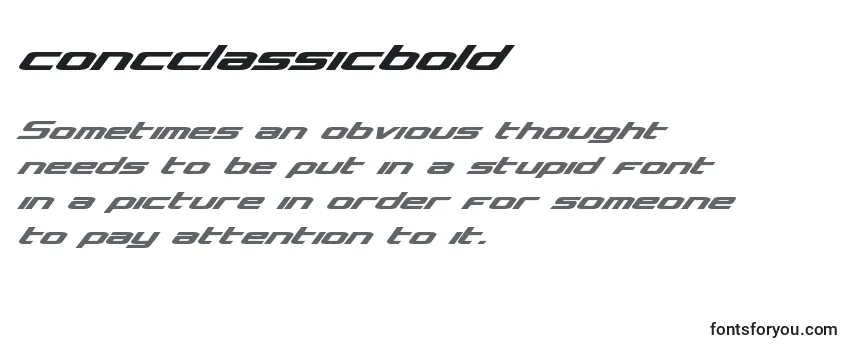 Schriftart Concclassicbold