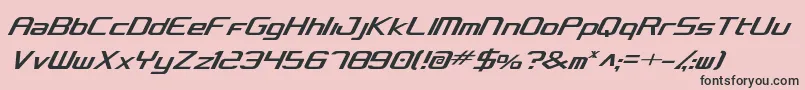 concclassiccond Font – Black Fonts on Pink Background