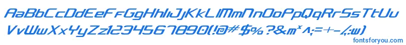 concclassiccond Font – Blue Fonts on White Background
