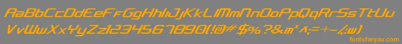 concclassiccond Font – Orange Fonts on Gray Background