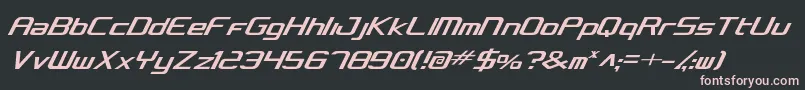concclassiccond Font – Pink Fonts on Black Background