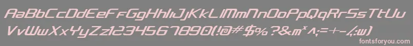 concclassiccond Font – Pink Fonts on Gray Background