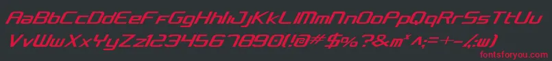 concclassiccond Font – Red Fonts on Black Background