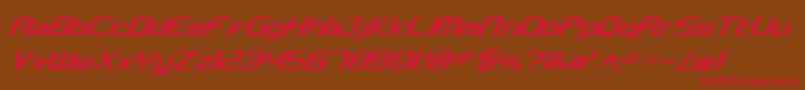 concclassiccond-Schriftart – Rote Schriften auf braunem Hintergrund