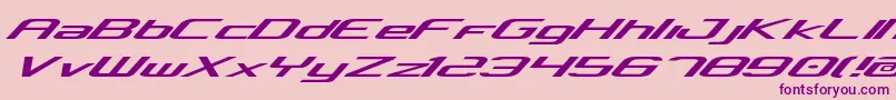 concclassicexpand Font – Purple Fonts on Pink Background