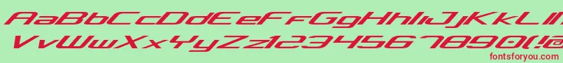 concclassicexpand Font – Red Fonts on Green Background