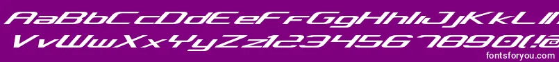 concclassicexpand Font – White Fonts on Purple Background