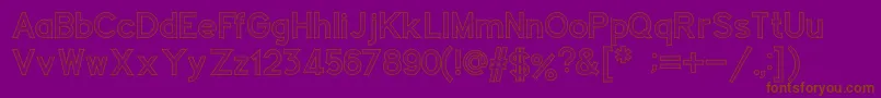 Concept Font – Brown Fonts on Purple Background