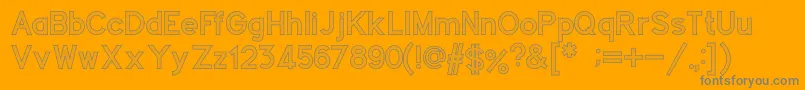 Concept Font – Gray Fonts on Orange Background