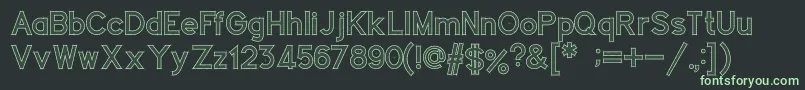 フォントConcept – 黒い背景に緑の文字