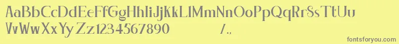 fuente Concetta Kalvani Serif Block – Fuentes Grises Sobre Fondo Amarillo